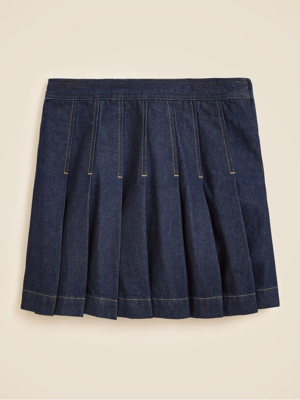 NWT $148 J. Crew Pleated Denim Skirt
Dark Wash
